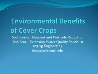 Environmental Benefits of Cover Crops - slide 1