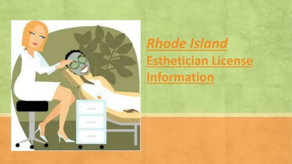 Rhode Island Esthetician License Information