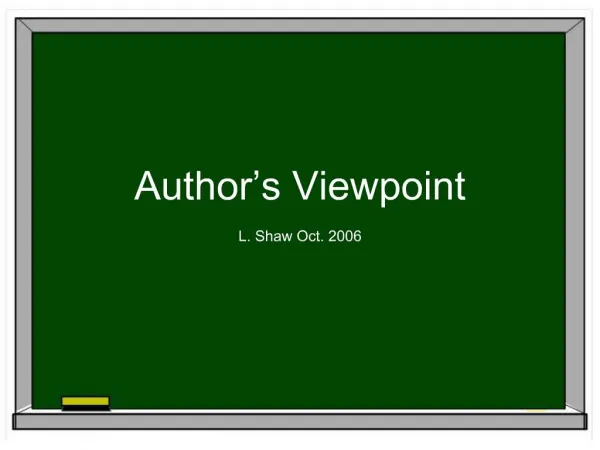 Author s Viewpoint
