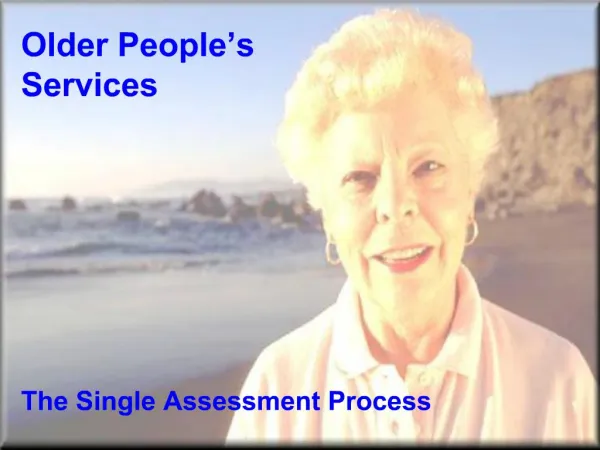 Older People s Services