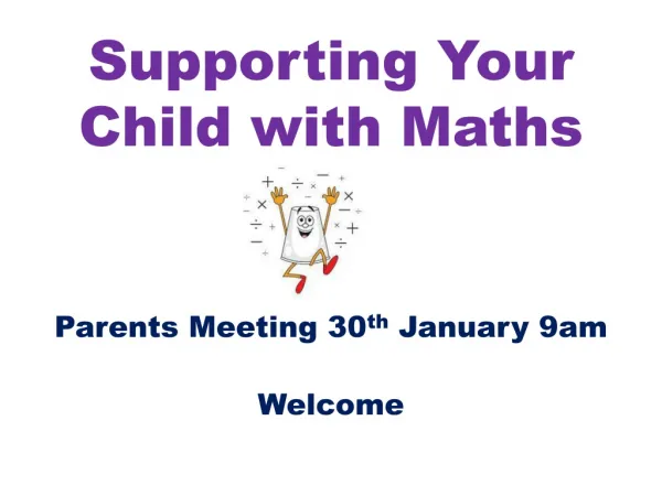Supporting Your Child with Maths