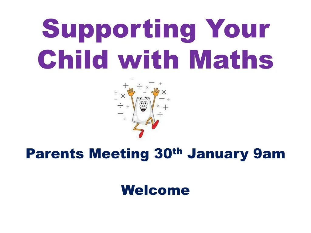 supporting your child with maths