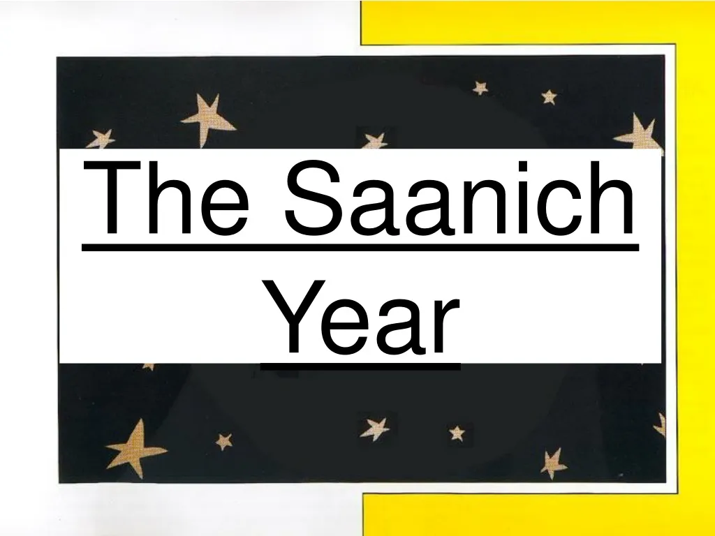 the saanich year