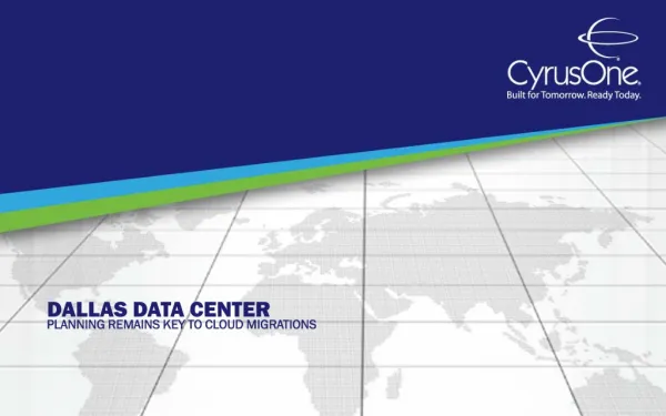 Dallas Data Center: Planning Remains Key to Cloud Migrations