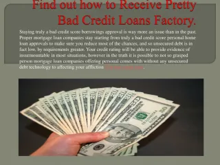 bad credit loans