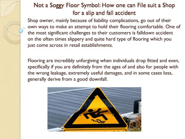 Not a Soggy Floor Symbol