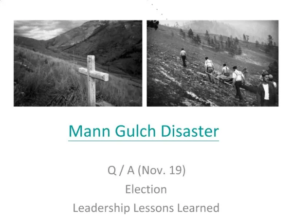Mann Gulch Disaster