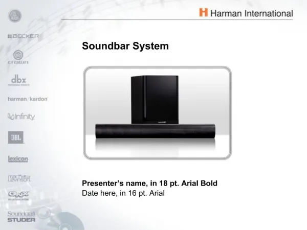 Soundbar System