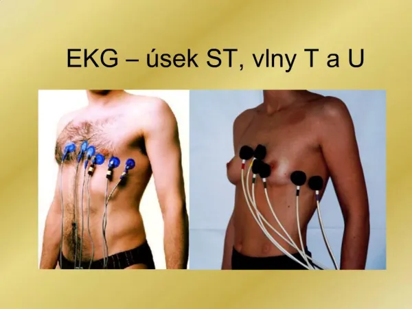 EKG sek ST, vlny T a U