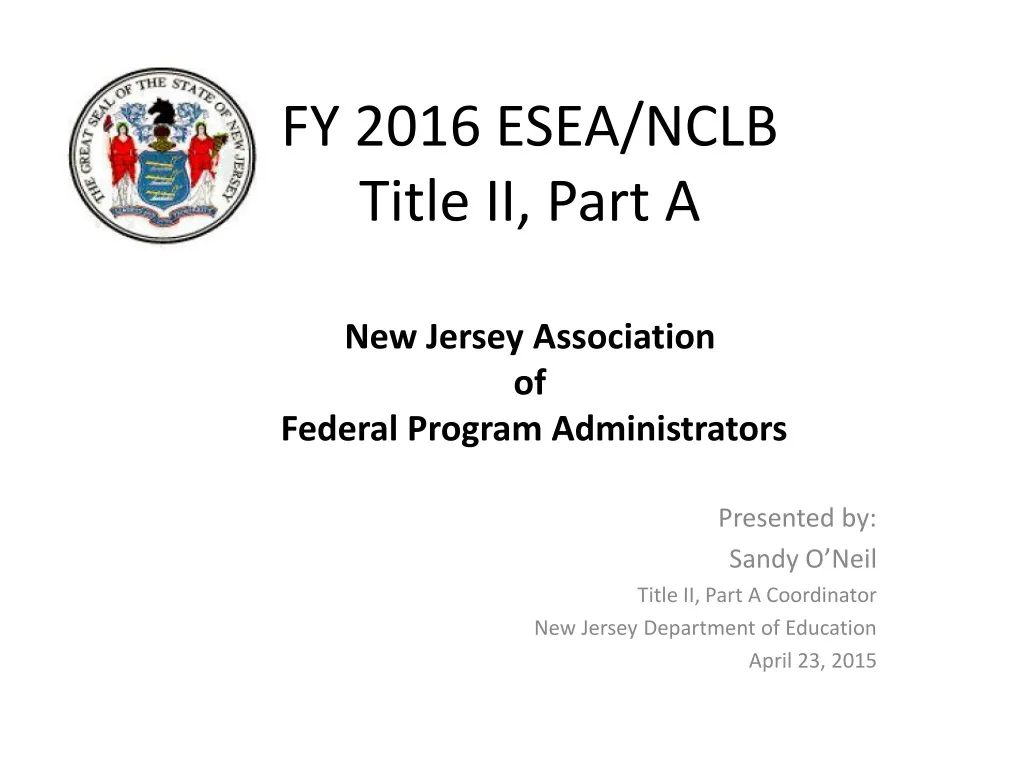 fy 2016 esea nclb title ii part a new jersey association of federal program administrators