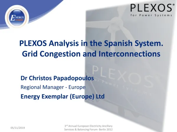 PLEXOS Analysis in the Spanish System. Grid Congestion and Interconnections