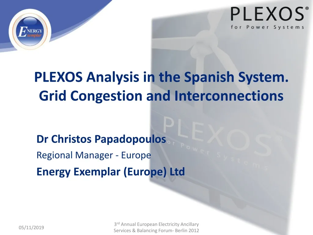 plexos analysis in the spanish system grid congestion and interconnections