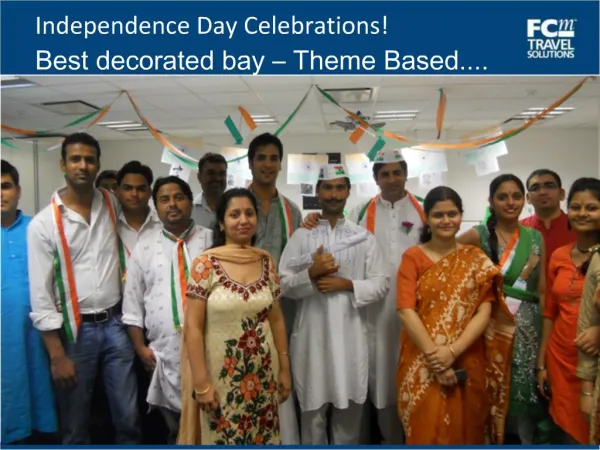 Independence Day Celebrations Best decorated bay Theme Based....