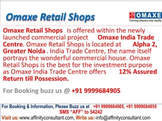 Omaxe Retail Shops Greater Noida - slide 1