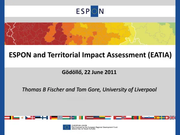 ESPON and Territorial Impact Assessment (EATIA)