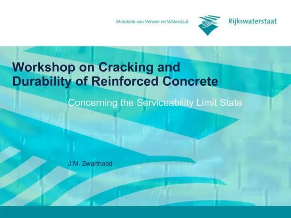 Workshop on Cracking and Durability of Reinforced Concrete