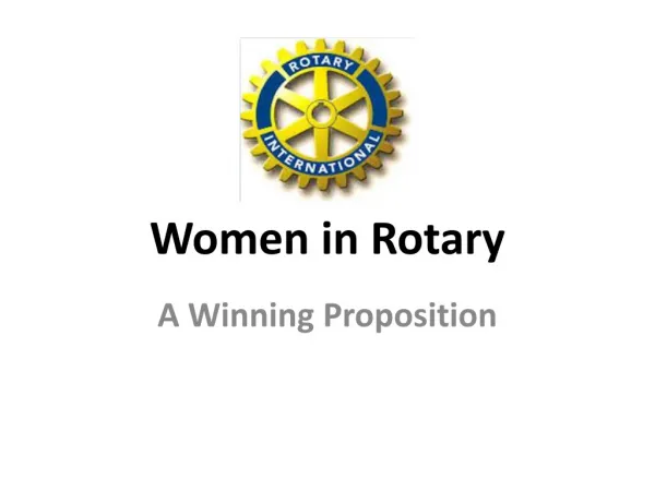 Women in Rotary