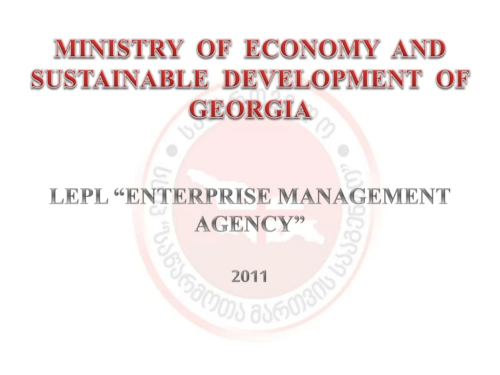 ministry of economy and sustainable development