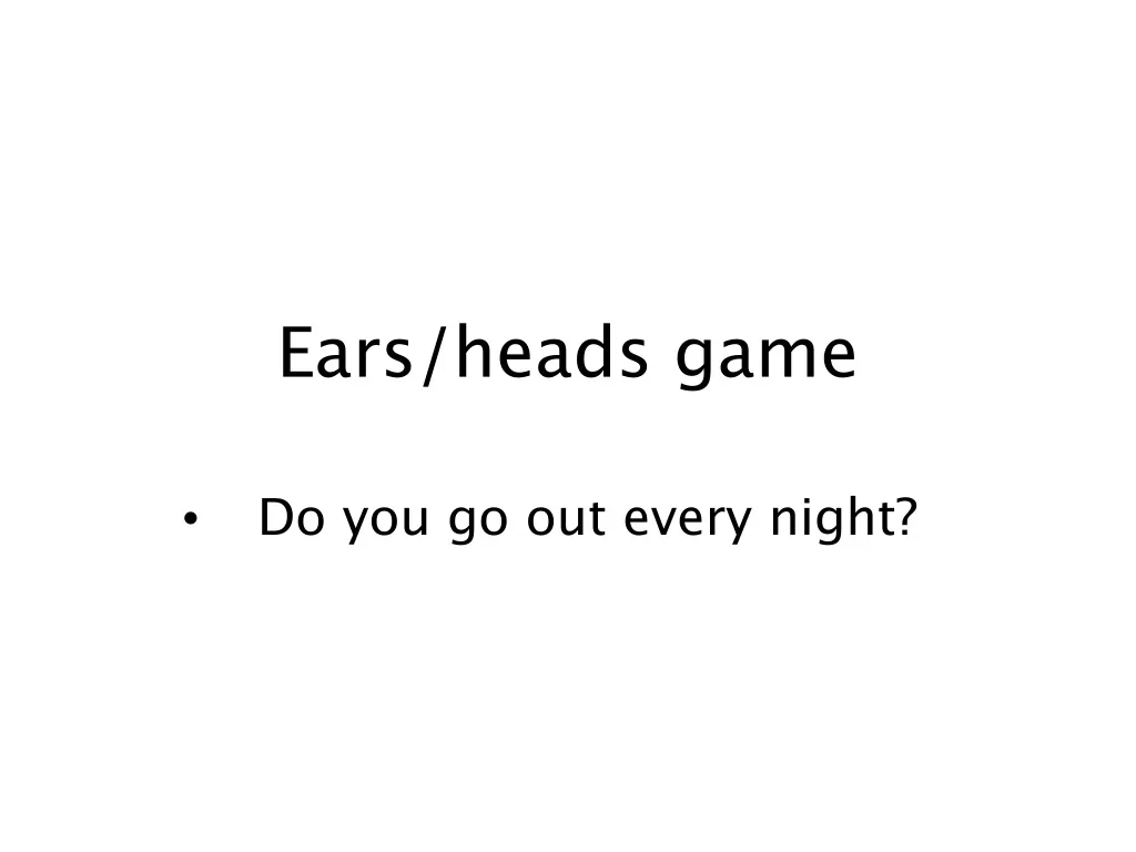 ears heads game