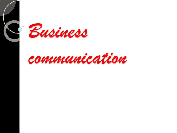 business communication