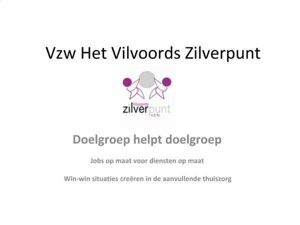 Vzw Het Vilvoords Zilverpunt