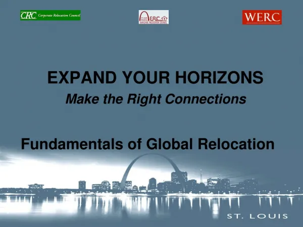 EXPAND YOUR HORIZONS Make the Right Connections Fundamentals of Global Relocation