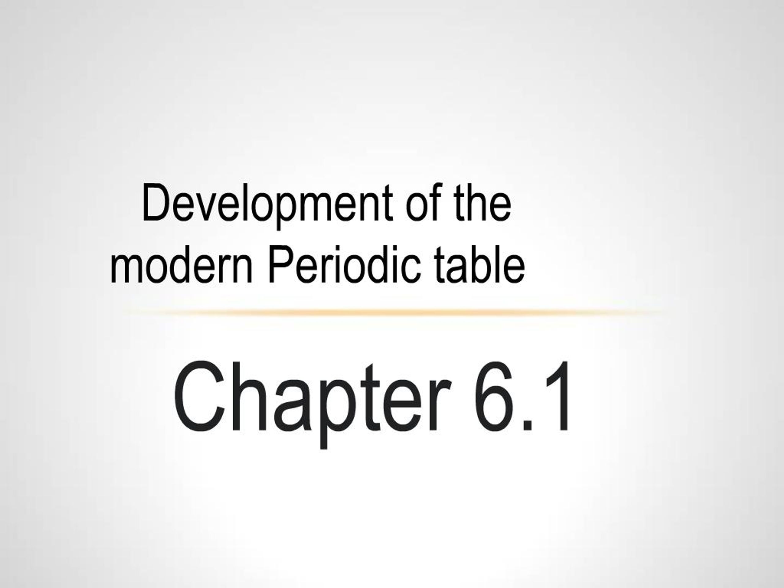 PPT - Evolution of the Periodic Table: A Journey through Modern ...