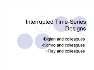 Interrupted Time-Series Designs