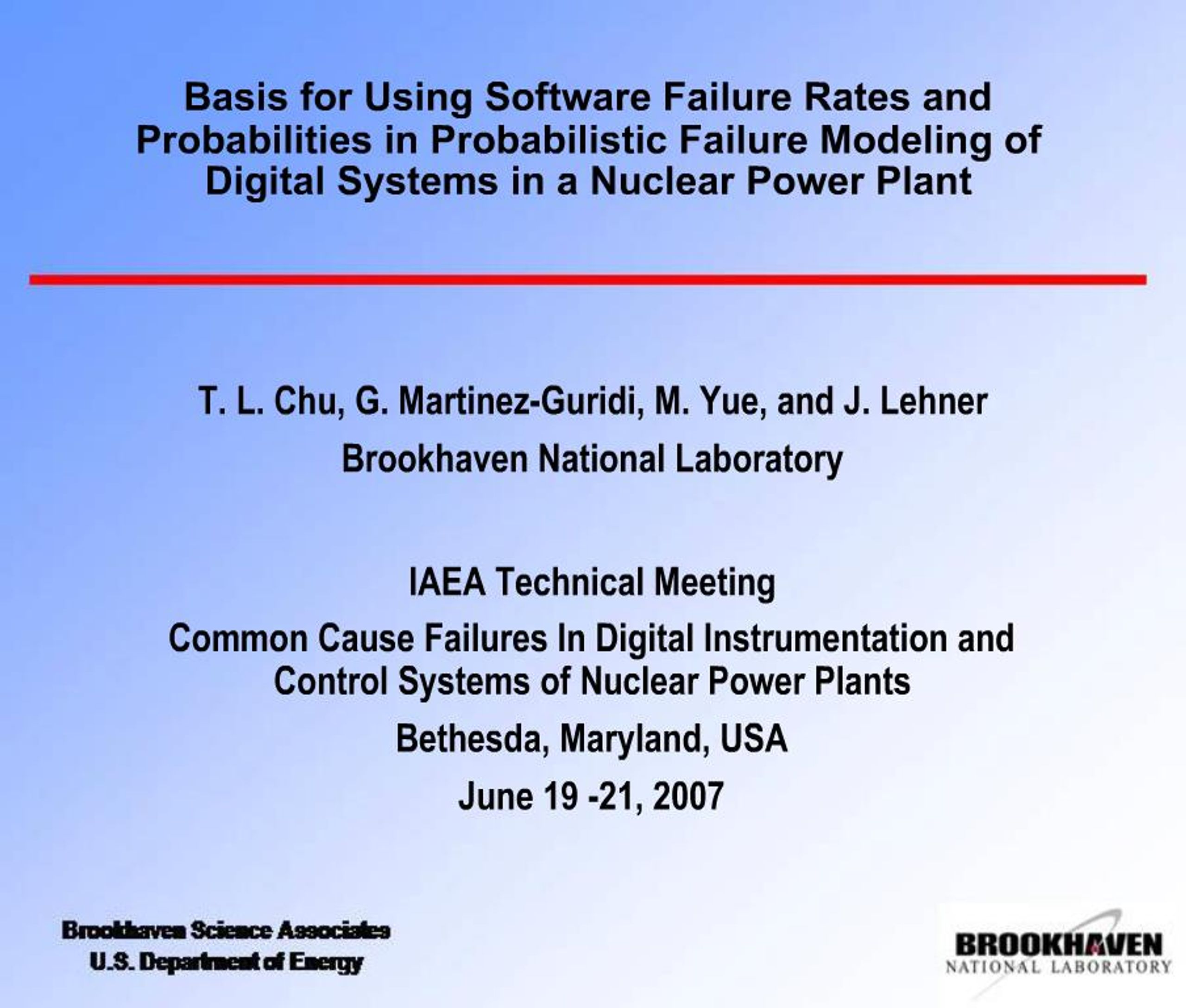 PPT - Basis for Using Software Failure Rates and Probabilities in ...