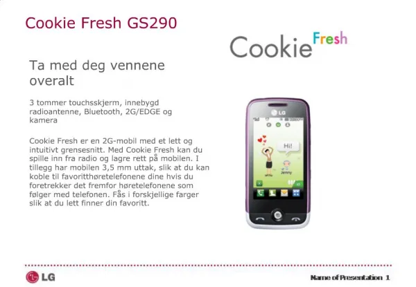 Cookie Fresh GS290