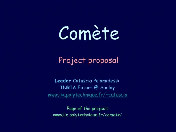 Com te Project proposal