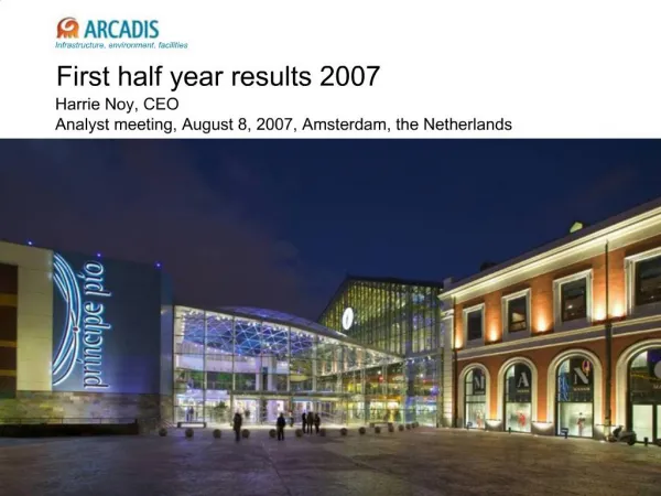 First half year results 2007