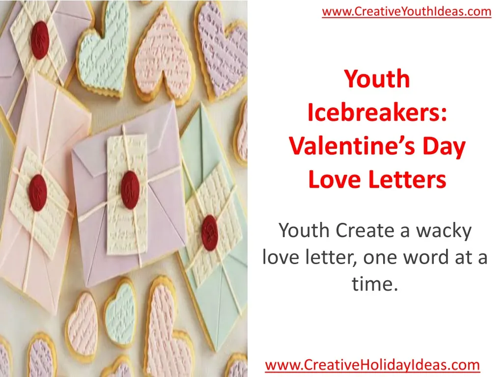 youth icebreakers valentine s day love letters