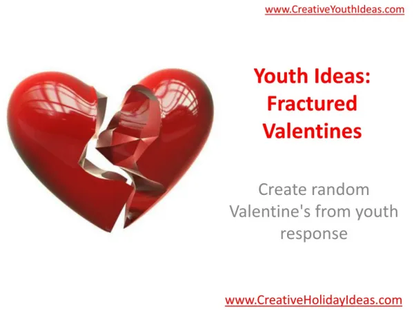 Youth Ideas: Fractured Valentines
