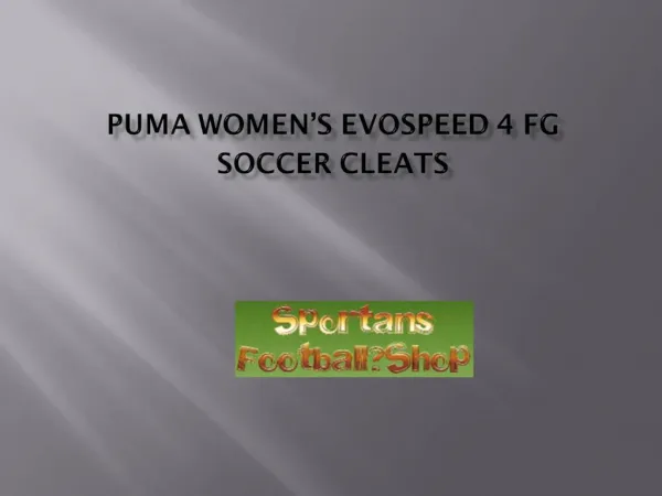 Puma Women’s Evospeed 4 FG Soccer Cleats