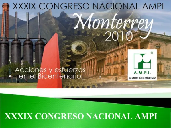 XXXIX CONGRESO NACIONAL AMPI