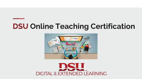 DSU Online Teaching Certification