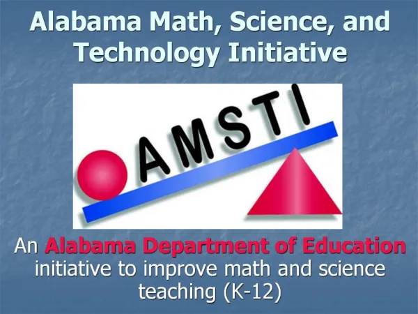 Alabama Math, Science, and Technology Initiative
