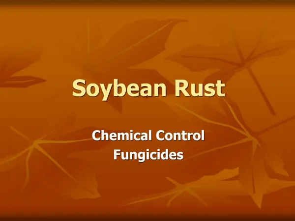 Soybean Rust