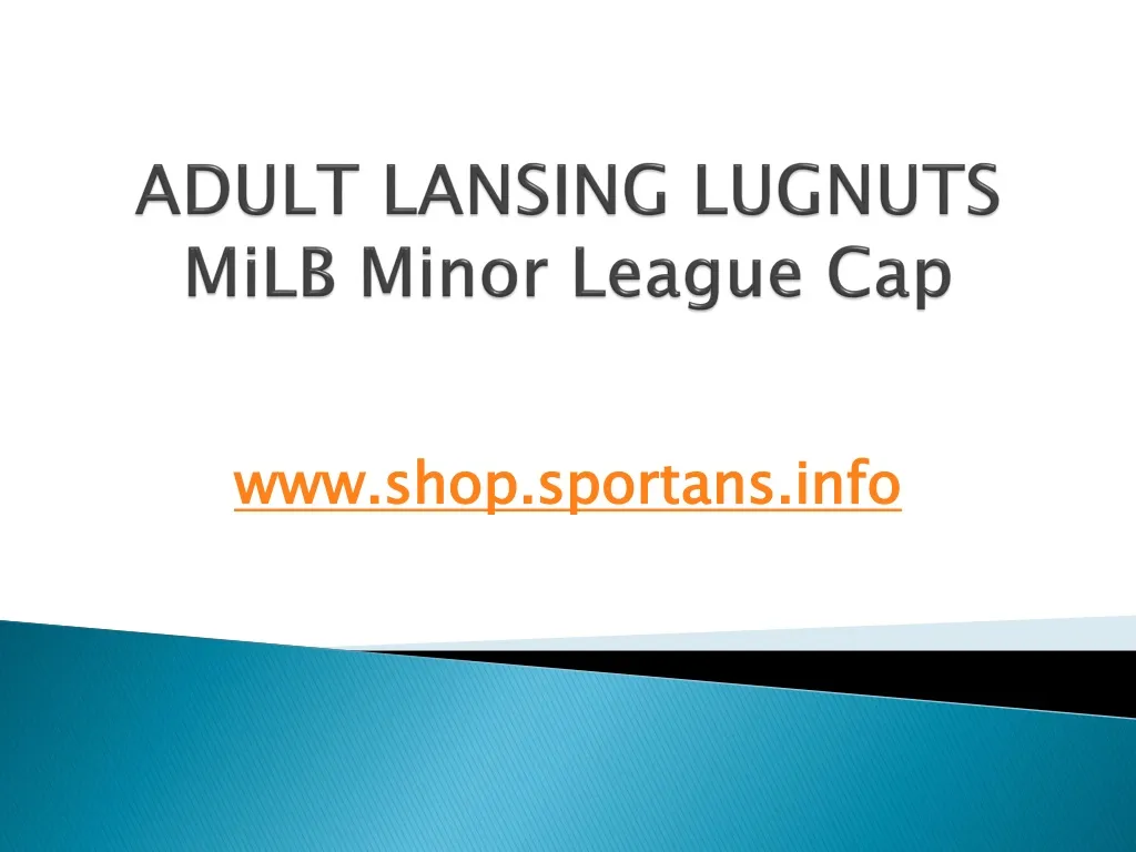 adult lansing lugnuts milb minor league cap