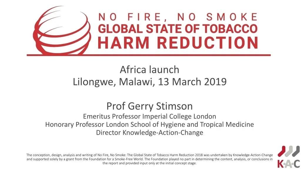 africa launch lilongwe malawi 13 march 2019 prof