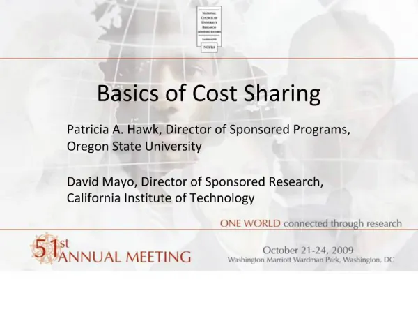 Basics of Cost Sharing