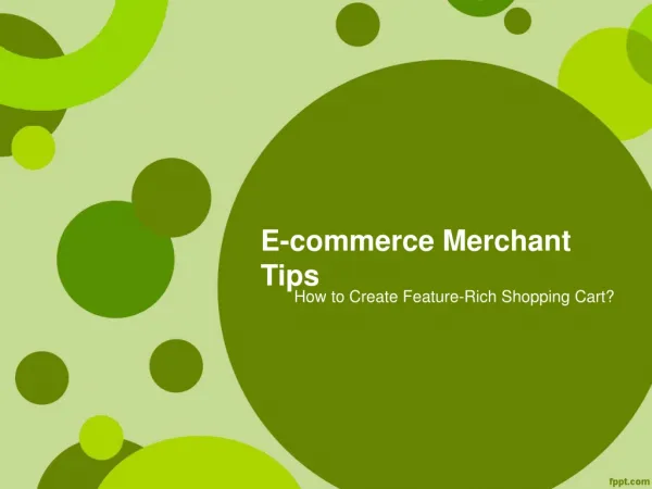 E-commerce Merchant Tips - How to Create Feature-Rich