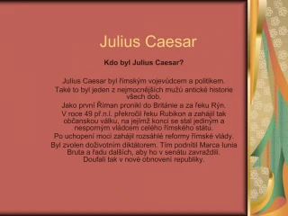 Julius Caesar - slide 1