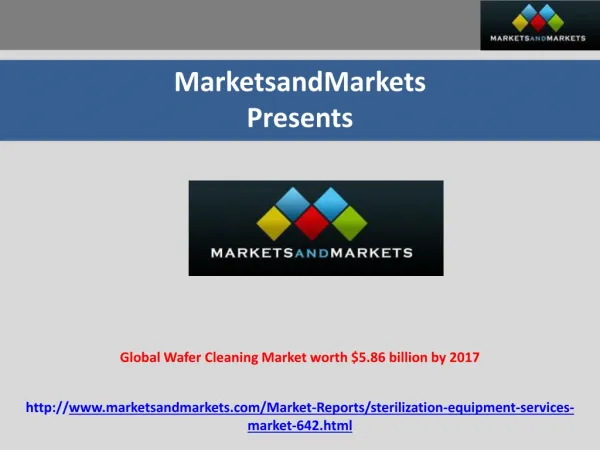 Sterilization Market - Global Forecast To 2017