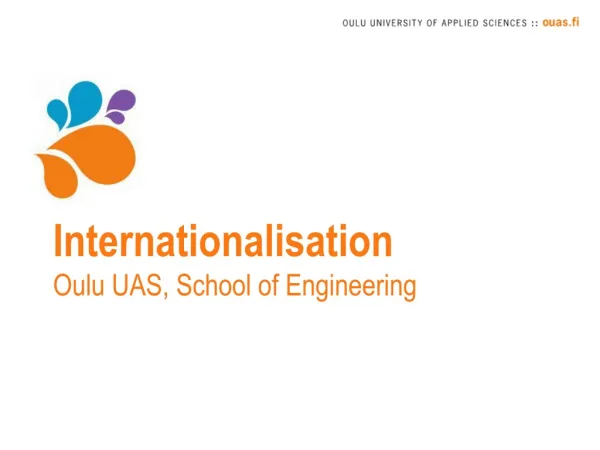 Internationalisation Oulu UAS, School of Engineering