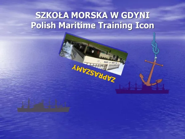 SZKOLA MORSKA W GDYNI Polish Maritime Training Icon
