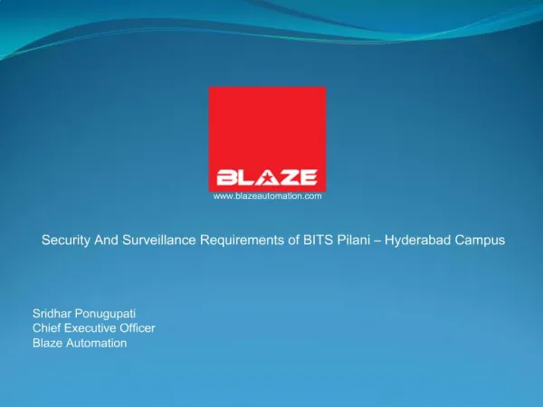 Bits Pilani Solar Power Fencing by Blaze Automation