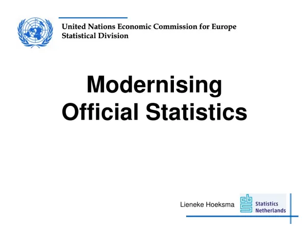 Modernising Official Statistics