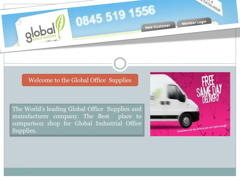 welcome to the global office supplies